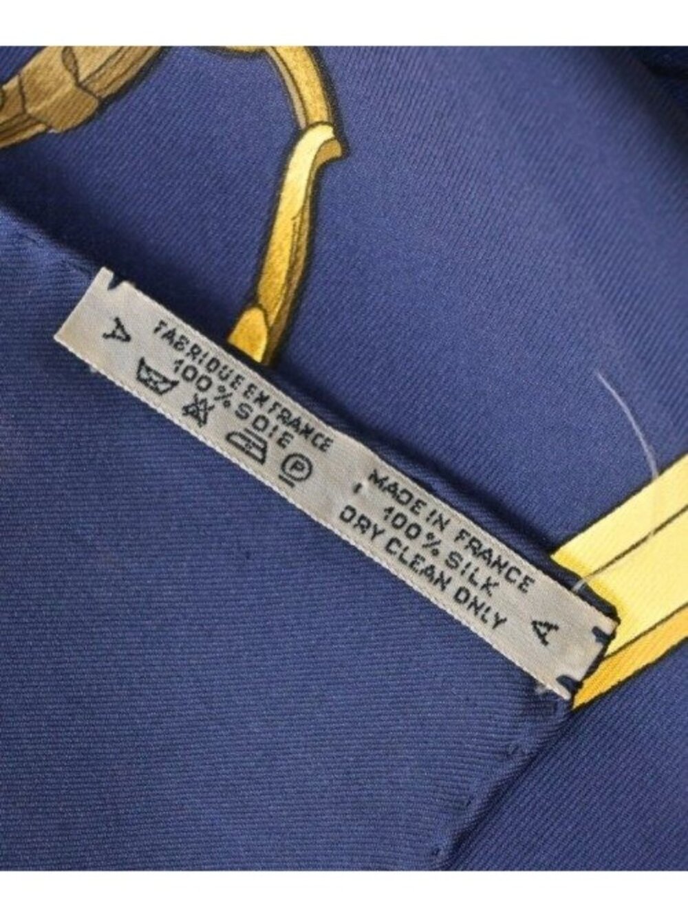 Hermes Bandana Scarf Navy - Picture 6 of 6